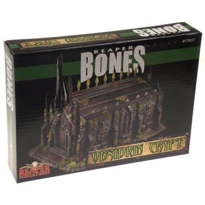 Reaper Miniatures Bones Obsidian Crypt Plastic Model Kit Unpainted Detailed RPG